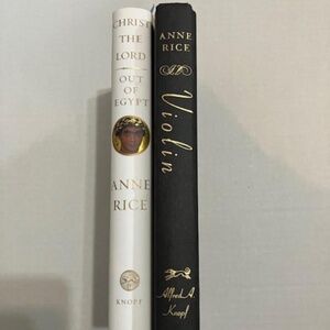 Anne Rice Christ the Lord novel 1st Ed Signed plus Violin